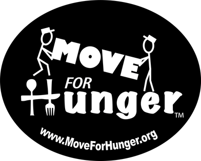 Move for Hunger logo: A simple yet impactful logo representing Move for Hunger Moving Charity, demonstrating that Olympic Moving & Storage is proud to be part of the community.